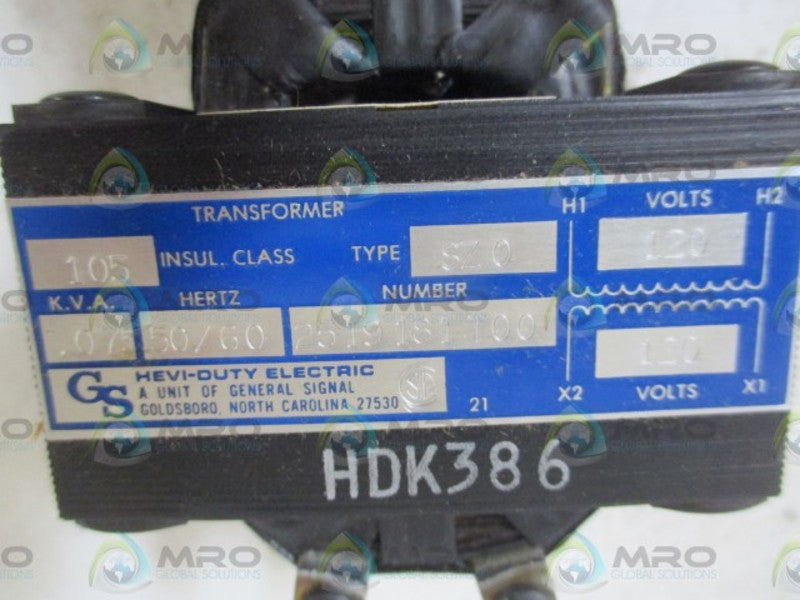 HEVI-DUTY 2519181T00 SZ0 NSMP