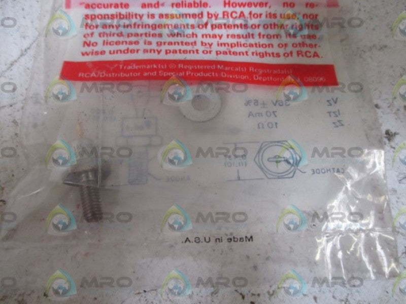 LOT OF 4 RCA SK174 (5204A) 10-WATTS ZENER DIODE NSNP IN A FACTORY BAG