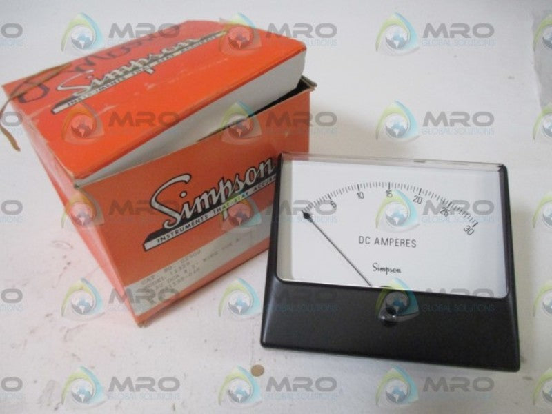 SIMPSON 02900 MODEL 11329 0-30 DC AMPERES  NSMP
