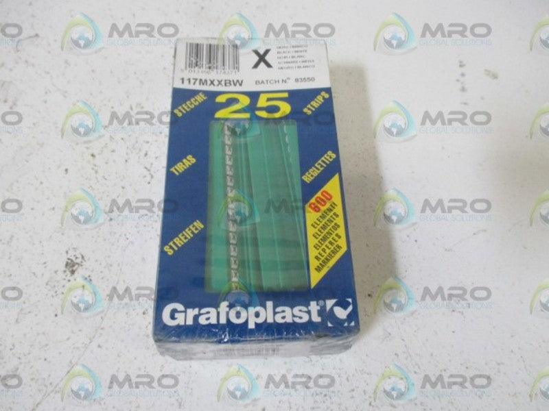 LOT OF 2 GRAFOPLAST 117MXXBW NSMP