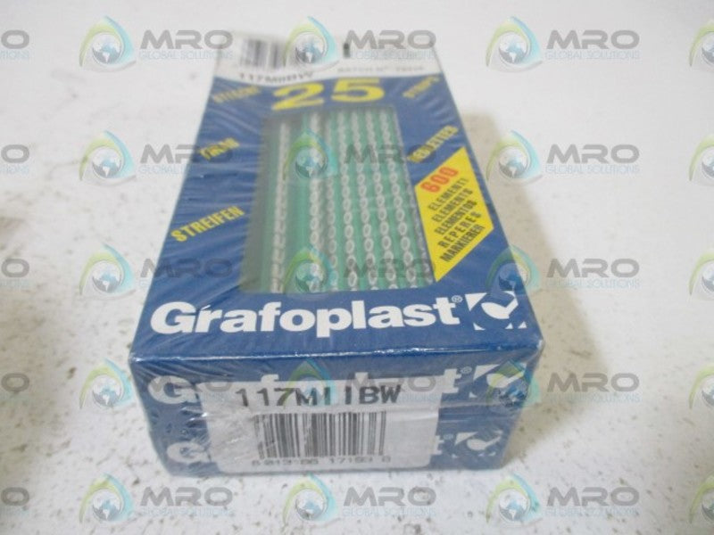 LOT OF 2 GRAFOPLAST 117MIIBW NSMP