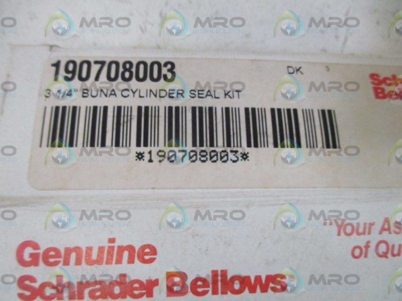 SCHRADER BELLOW 190708003 3 1/4" BUNA CYLINDER SEAL KIT  NSMP
