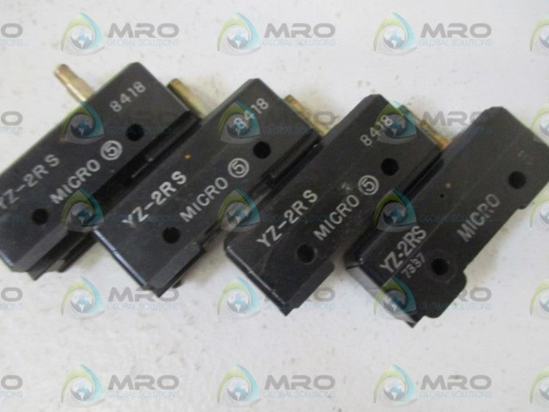 LOT OF 4 MICROSWITCH YZ-2RS UNMP