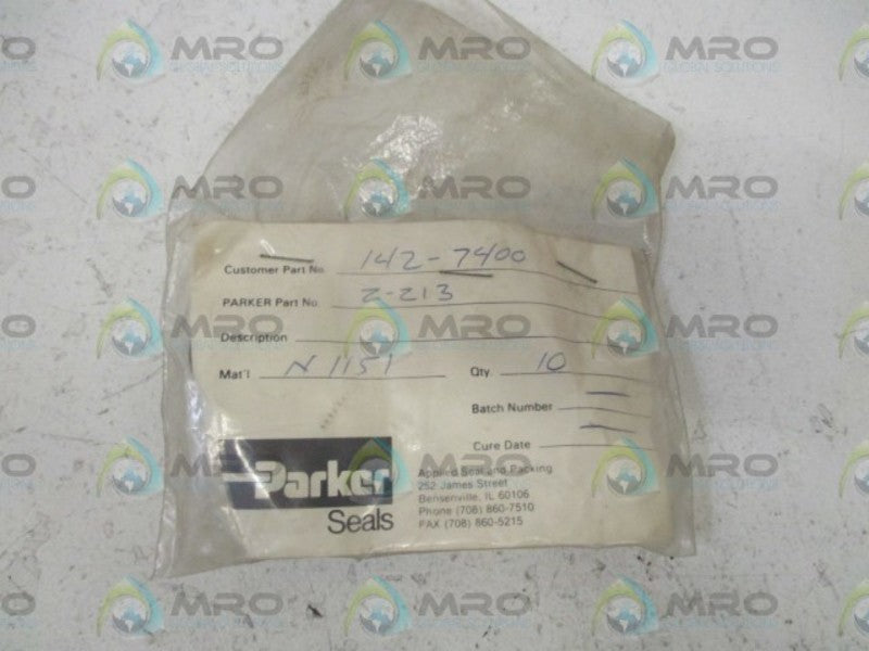 LOT OF 10 PARKER 142-7400 NSMP