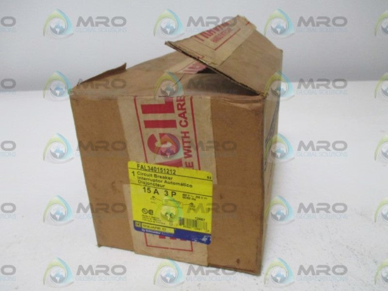 SQUARE D FAL340151212 15A (GREEN)  NSMP