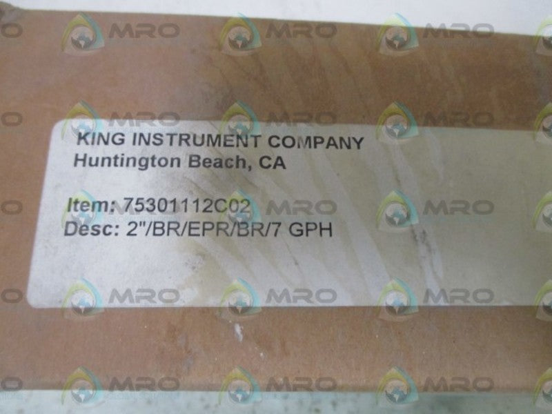 KING INSTRUMENT 75301112C02 NSMP