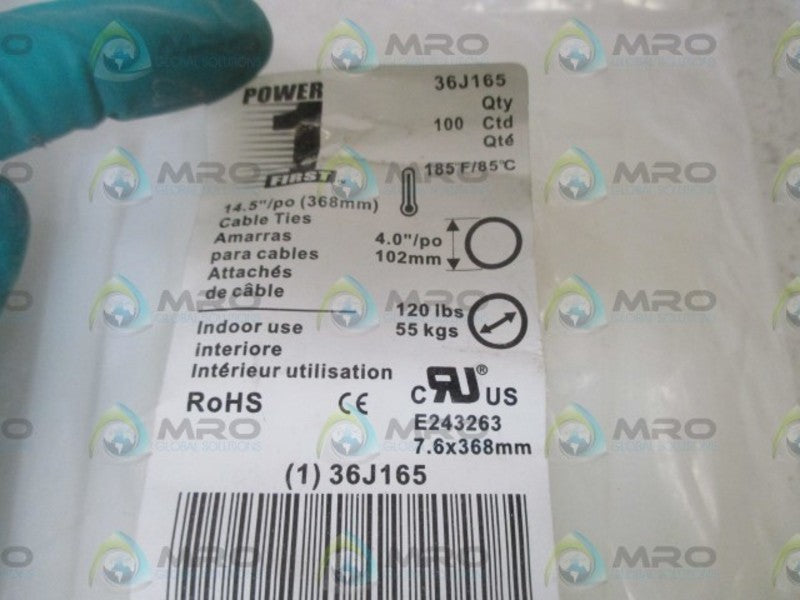 POWER FIRST 36J165 (PKG OF 100) NSMP