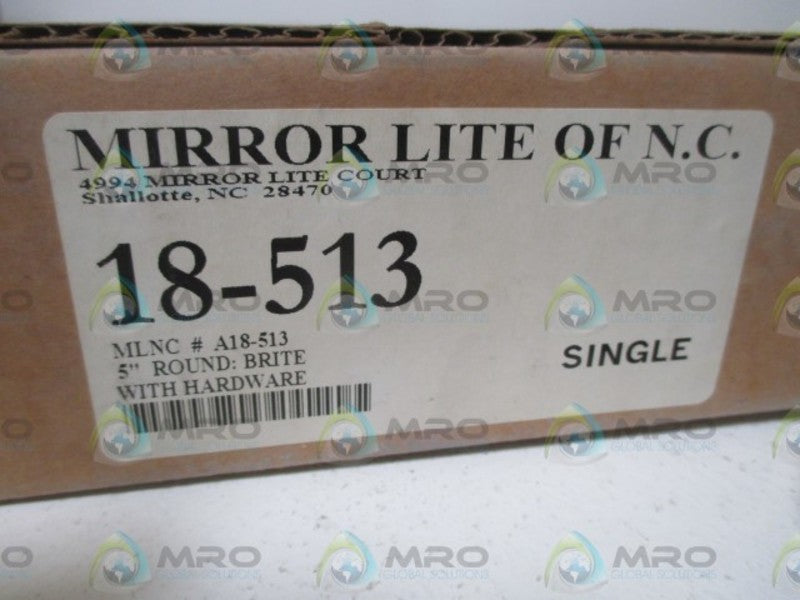 MIRROR LITE 18-513 5" ROUND:BRITE W/HARDWARE  NSMP