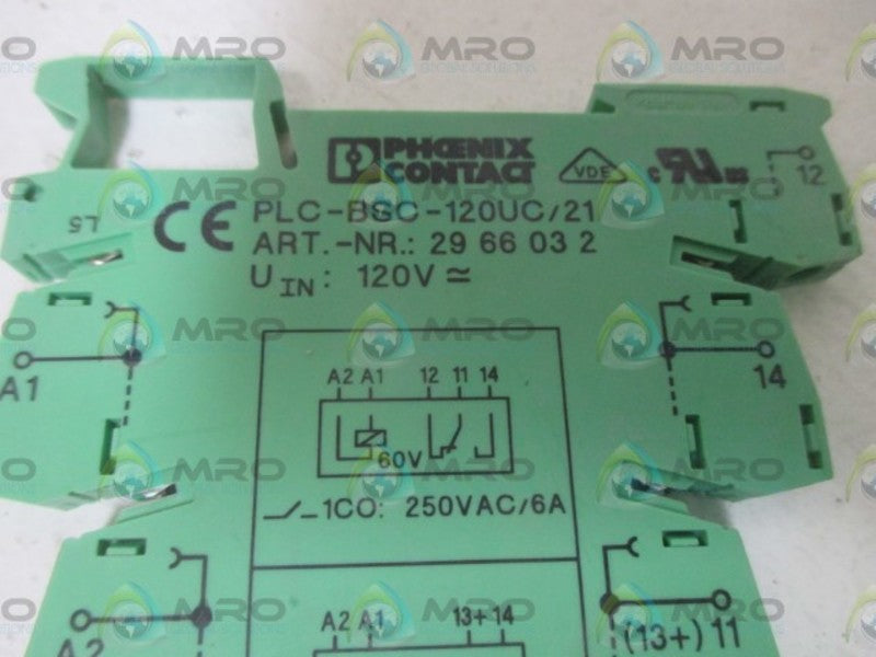 LOT OF 2 PHOENIX CONTACT PLC-BSC-120OUC/21 NSNP