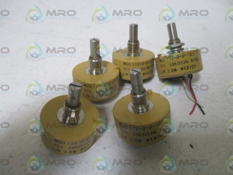 LOT OF 5 SPECTROL 132-0-0-103  UNMP