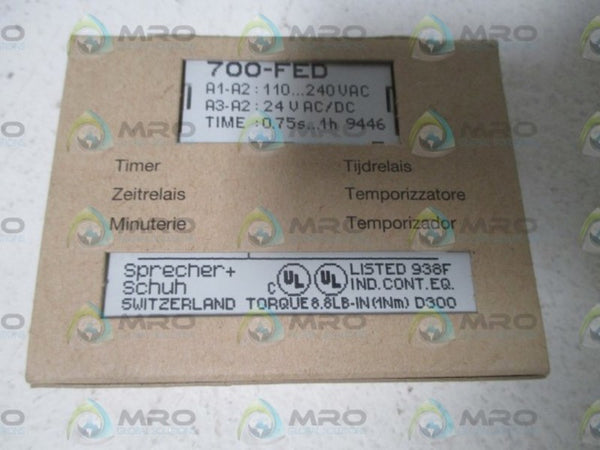 SPRECHER+SCHUH 700-FED CIRCUIT BREAKER  NSMP