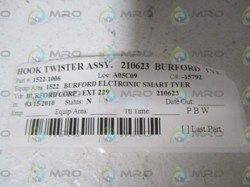 BURFORD 210623 HOOK TWISTER ASSY.  NSNP