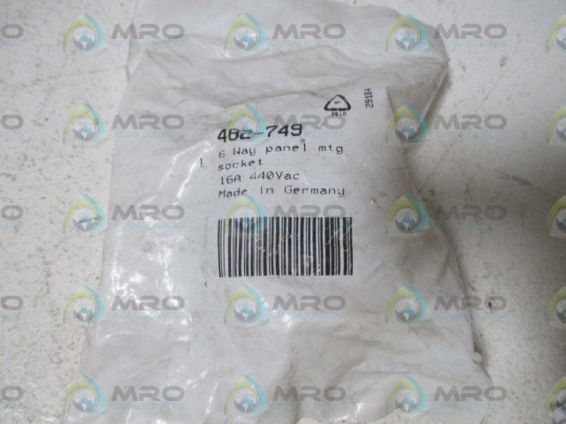 482-749 6-WAY PANEL SOCKET  NSMP