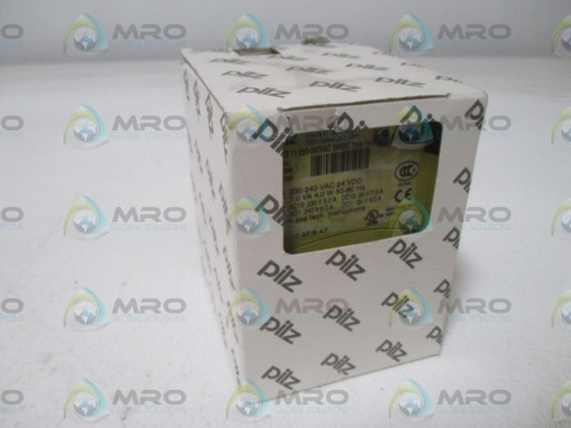 PILZ PNOZ 11 230-240VAC 24VDC7N/O1N/O NSMP