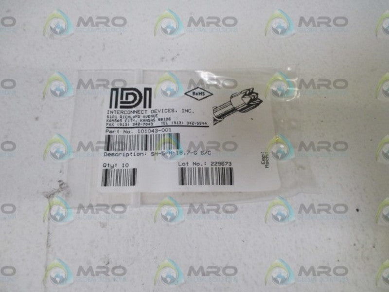 LOT OF 10 IDI 101043-001 NSMP