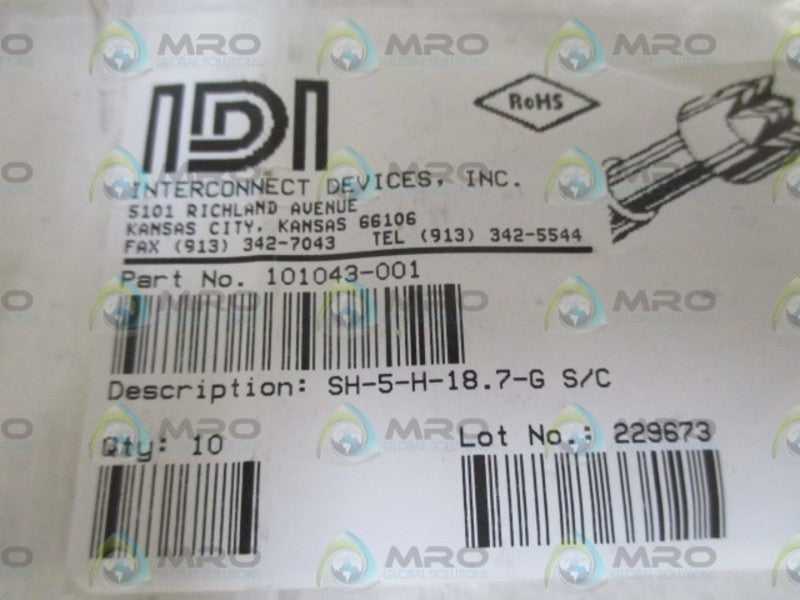 LOT OF 10 IDI 101043-001 NSMP