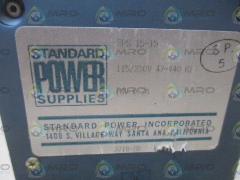 STANDARD POWER SPS15-15 NSNP