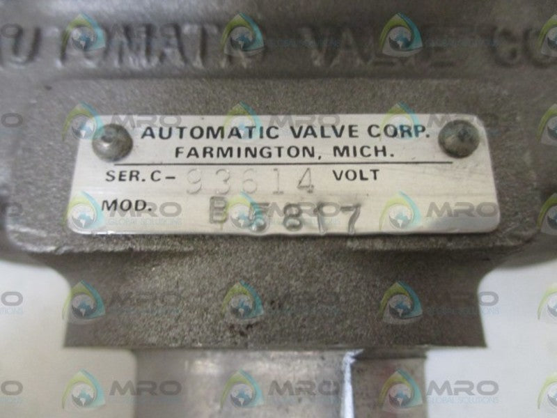 AUTOMATIC VALVE B5817 NSNP