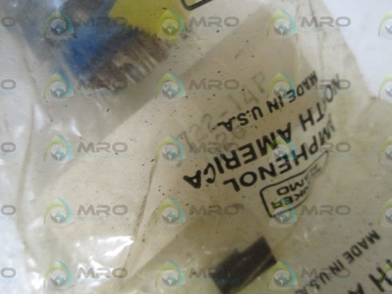LOT OF 2 AMPHENOL 9722-14P NSMP