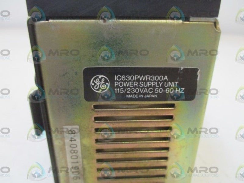 GE IC630PWR300A 115/230VAC UNMP
