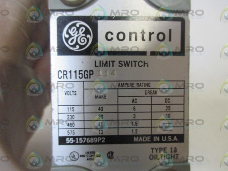 GENERAL ELECTRIC CR115GP114 UNMP