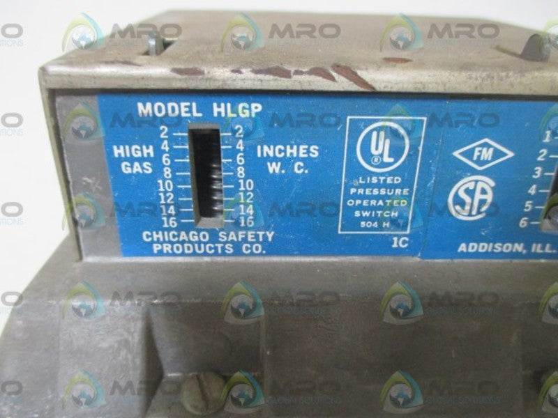 CHICAGO SAFETY HLGP UNMP