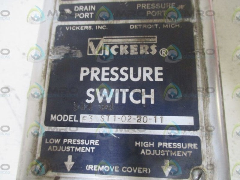VICKERS F3 ST1-02-20-11 UNMP