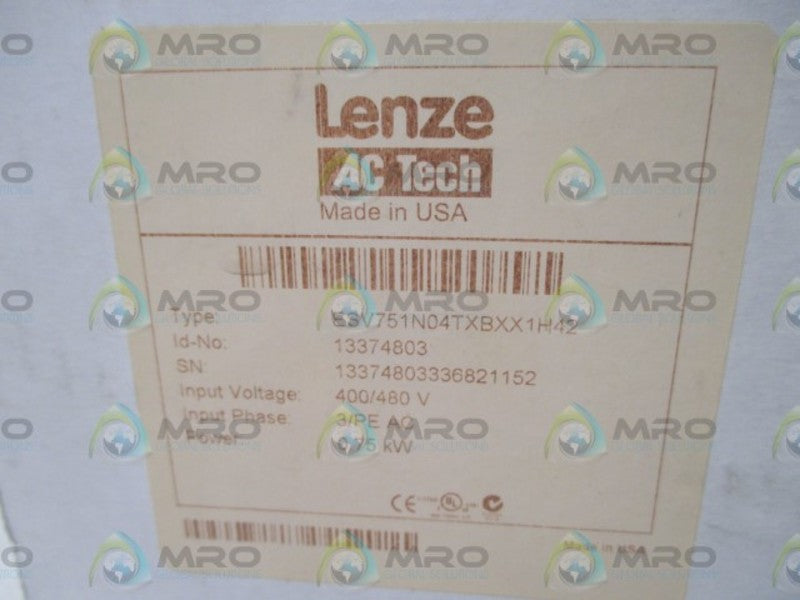 LENZE  ESV751N04TXBXX1H42 FREQUNECY INVERTER  NSMP