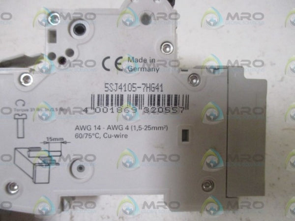 SIEMENS 5SJ4 101-7HG41 CIRCUIT BREAKER  NSMP