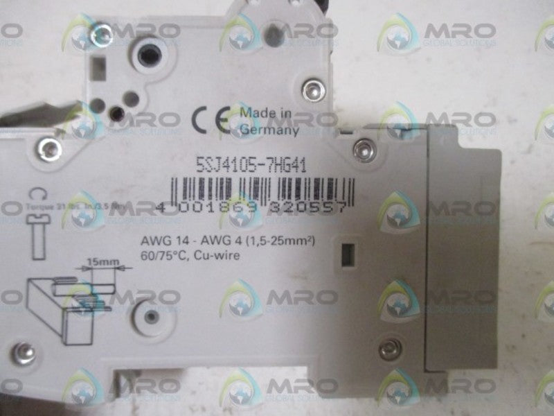 SIEMENS 5SJ4 101-7HG41 CIRCUIT BREAKER  NSMP