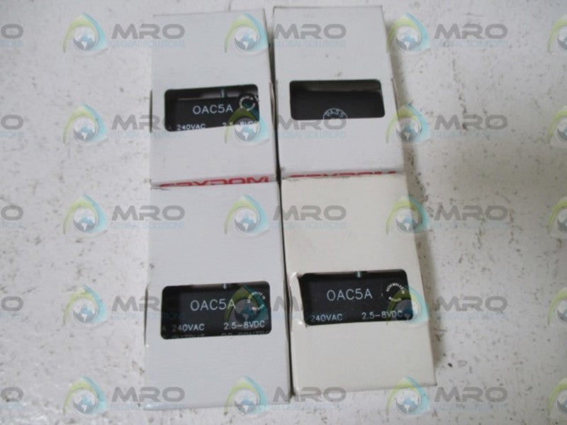 LOT OF 4 CRYDOM OAC5A I/O NSMP