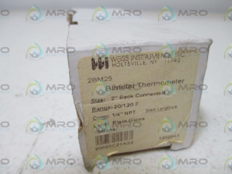 WEISS INSTRUMENTS 2BM25 NSMP