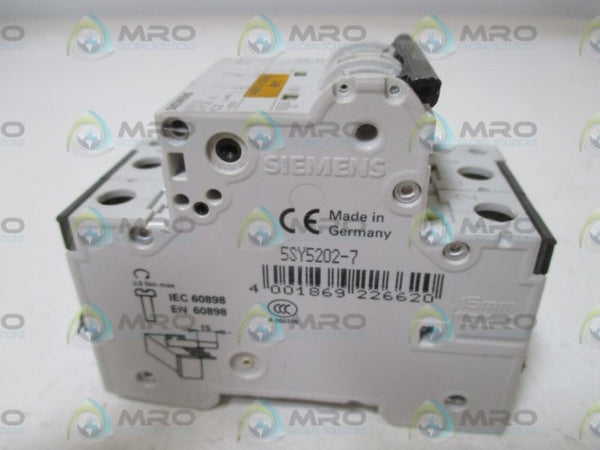 SIEMENS 5SY5202-7 W/ 5ST3010 CIRCUIT BREAKER  UNMP