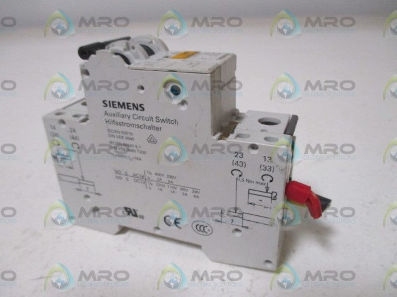 SIEMENS 5SY4106-7 W/ 5ST3010 CIRCUIT BREAKER  UNMP