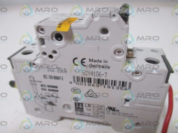 SIEMENS 5SY4106-7 W/ 5ST3010 CIRCUIT BREAKER  UNMP