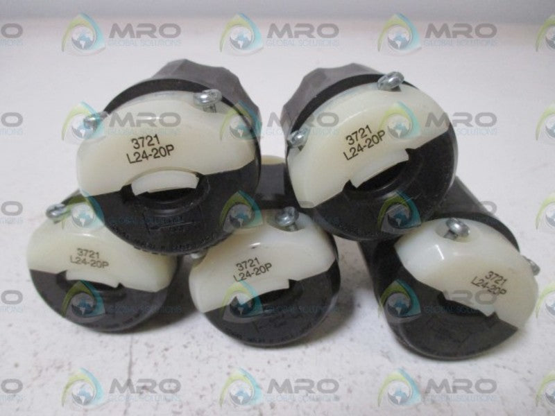 LOT OF 5 LEVITON L24-20P PLUG NSNP