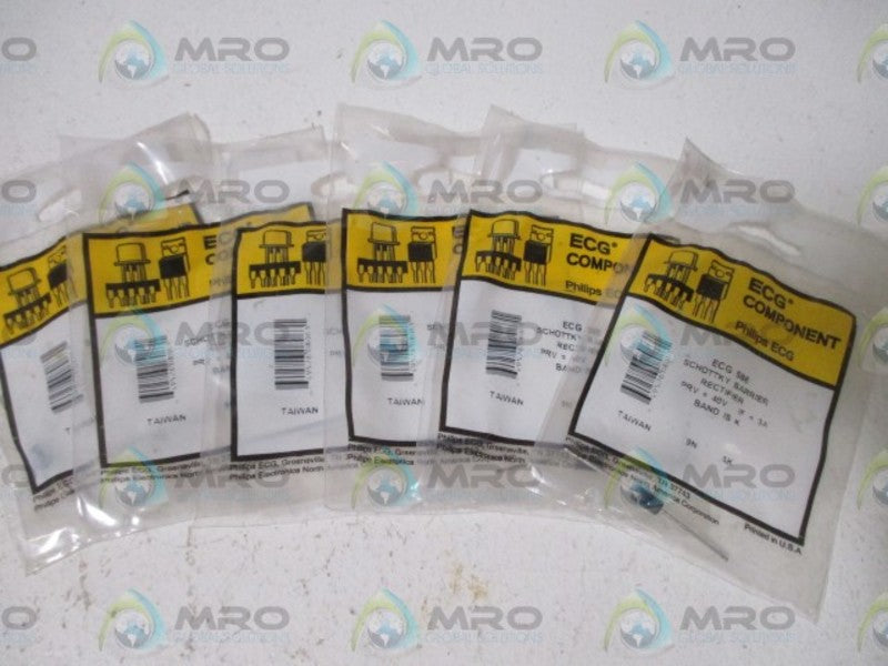 LOT OF 6 ECG ECG 586 SCHOTTKY BARRIER RECTIFIER NSNP IN A FACTORY BAG