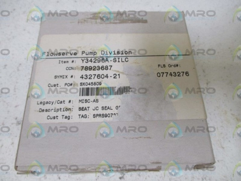 FLOWSERVE Y34296A-SILC SEAL  NSMP