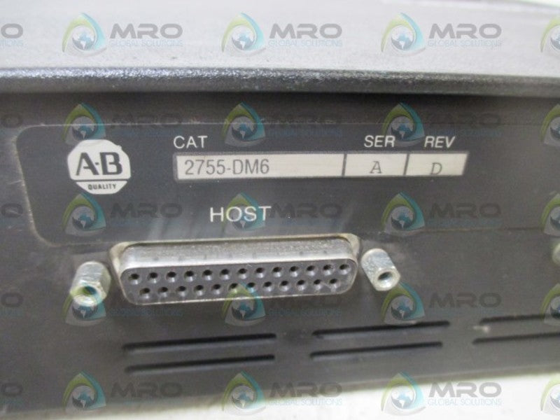 INDUSTRIAL SPARE PART 2755-DM6 SER.A BAR CODE DECODER (AS PICTURED)  UNMP