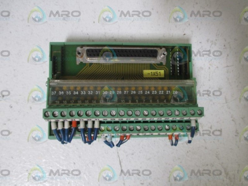 PHOENIX CONTACT FLKM-D37 SUB/B/LA INTERFACE MODULE  UNMP