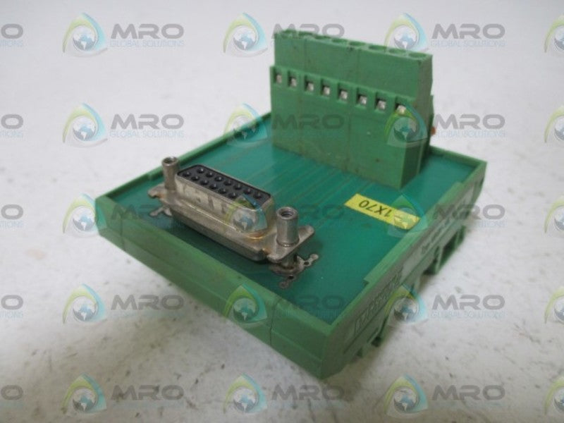 PHOENIX CONTACT FLKM-D15 SUB/B VARIOFACE MODULE  UNMP