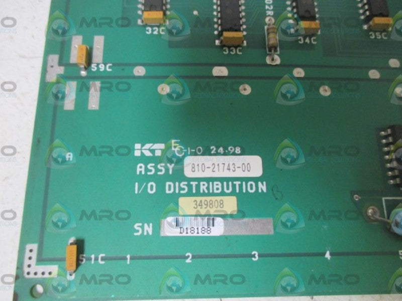 K&T KEARNEY & TRECKER 810-21743-00 I/O DISTRIBUTION  UNMP