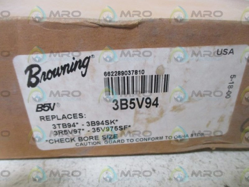 BROWING 3B5V94 V-BELT PULLEY  NSMP