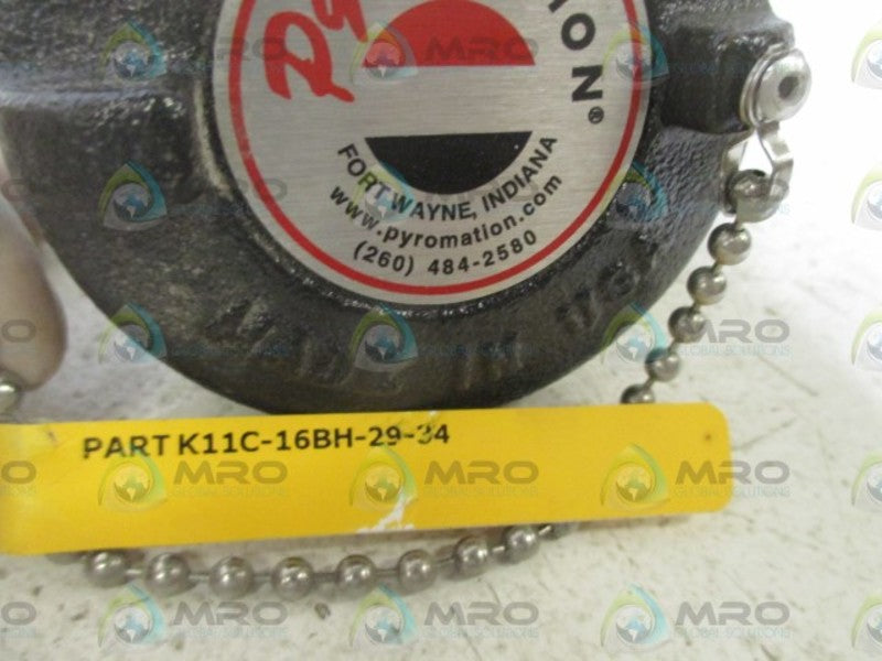 PYRO K11C-16BH-29-34 THERMOCOUPLE  NSNP