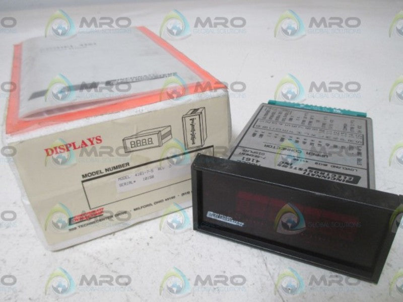CINCINNATI ELECTRO SYSTEMS MODEL 4161-7-5 7-SEGMENT DISPLAY  NSMP