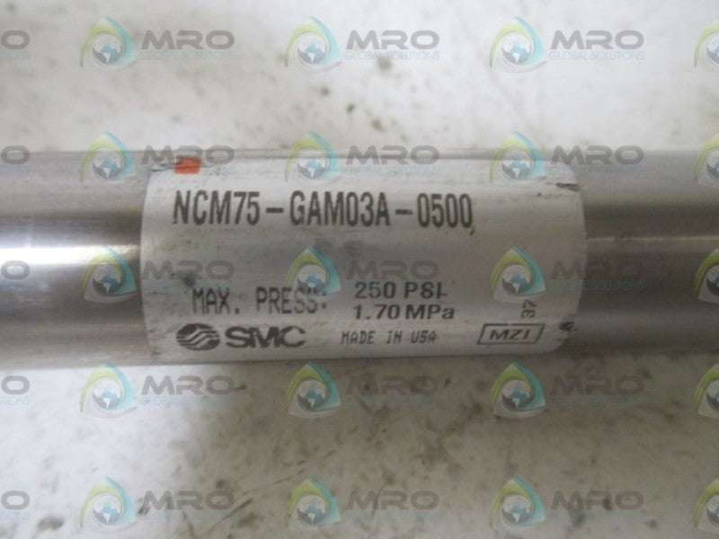SMC NCM75-GAM03A-0500 PNEUMATIC CYLINDER  UNMP