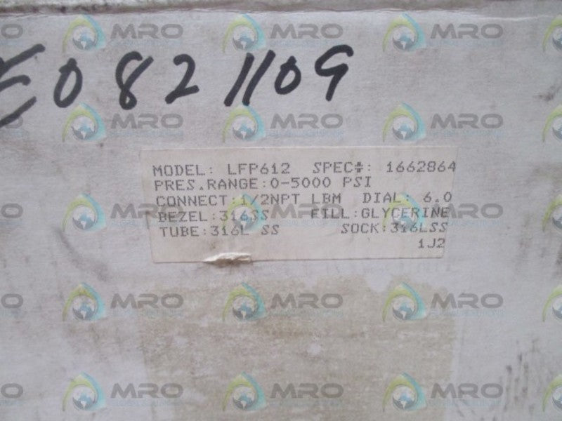 SPAN INSTRUMENTS MODEL LFP612 GAUGE 500-5000  NSMP
