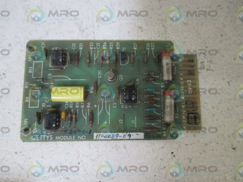 GETTYS 11-0089-09 INTERFACE CARD  UNMP