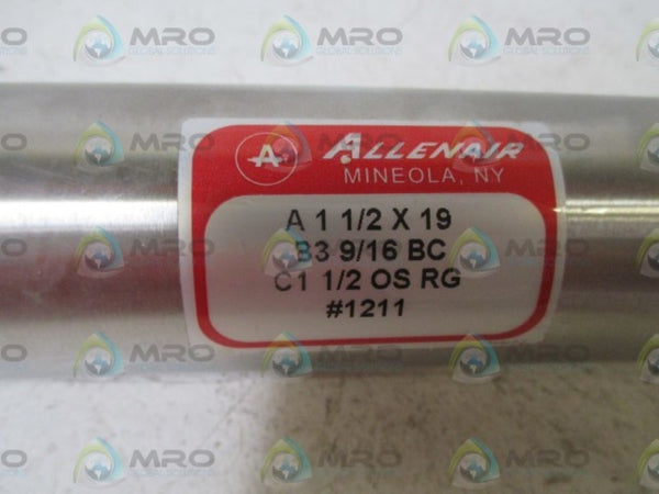 ALLENAIR A 1 1/2 X 19 B3 6/16 BC PNEUMATIC CYLINDER  NSNP