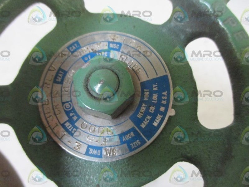 MACH. CO. GLOBE VALVE  NSNP